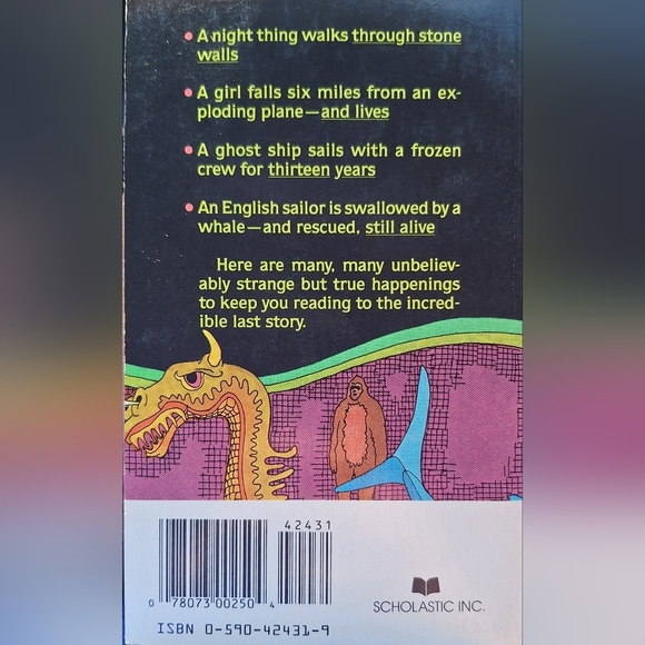 Strange But True : 22 Amazing Stories by Donald J. Sobol - rare paperback book - Picture 2 of 5